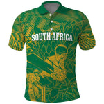 Cricket South Africa Custom Polo Shirt Green Version Proteas - African Pride