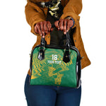 Cricket South Africa Custom Shoulder Handbag Green Version Proteas - African Pride