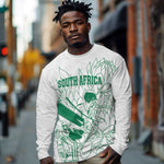 Cricket South Africa Custom Long Sleeve Shirt White Version Proteas - African Pride