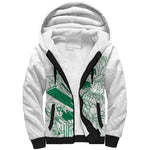 Cricket South Africa Custom Sherpa Hoodie White Version Proteas - African Pride