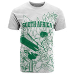 Cricket South Africa Custom T shirt White Version Proteas - African Pride