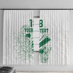 Cricket South Africa Custom Window Curtain White Version Proteas - African Pride
