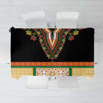 Africa Dashiki Tablecloth Embroidery Neckline Floral Pattern