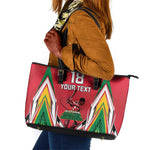 Guyana Cricket Amazon Warriors Custom Leather Tote Bag Go Champion - African Pride