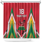 Guyana Cricket Amazon Warriors Custom Shower Curtain Go Champion - African Pride
