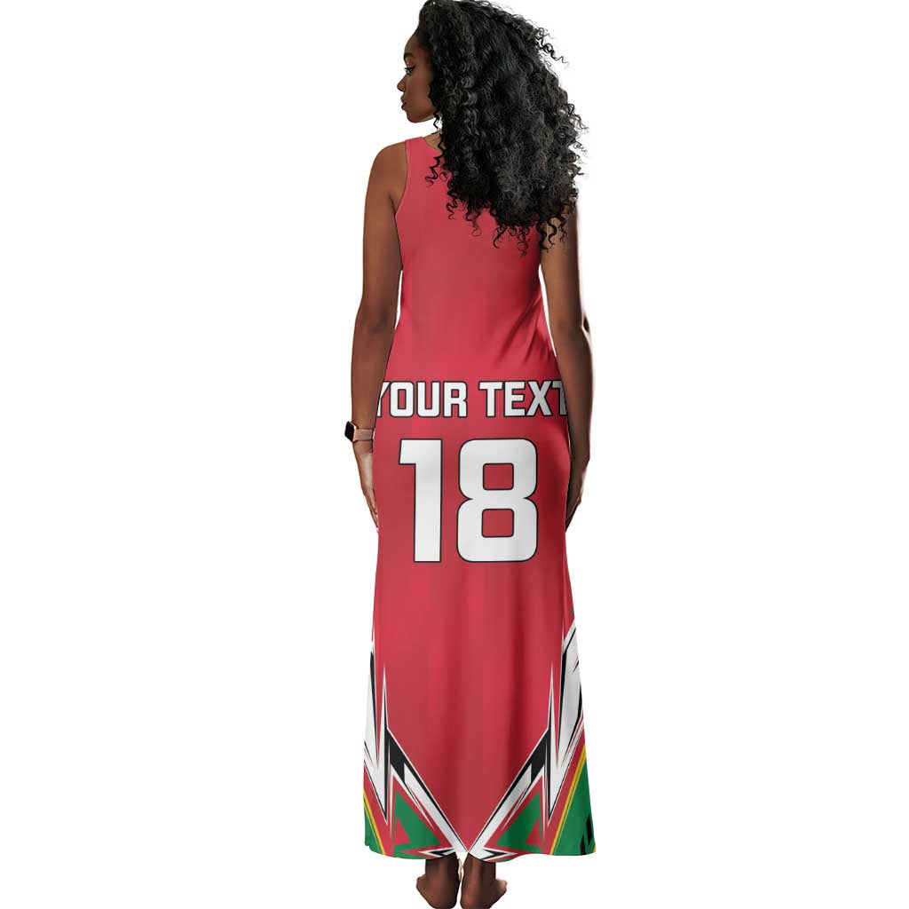 Guyana Cricket Amazon Warriors Custom Tank Maxi Dress Go Champion - African Pride