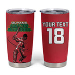 Guyana Cricket Amazon Warriors Custom Tumbler Cup Go Champion - African Pride