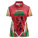 Guyana Cricket Amazon Warriors Custom Women Polo Shirt Go Champion - African Pride