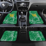 One Team One Game Guyana Football Custom Car Mats Pride Of Guyana Green Version - African Pride