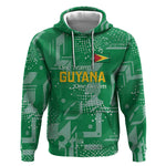 One Team One Game Guyana Football Custom Hoodie Pride Of Guyana Green Version - African Pride