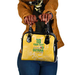 One Team One Game Guyana Football Custom Shoulder Handbag Pride Of Guyana Green Version - African Pride