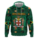 Personalized Afro-Jamaicans Merri Crissmuss Hoodie Coat Of Arms - Xmas