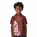 Africa Dashiki Kid Polo Shirt With Belladonna Lily