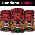 Kenya Neck Gaiter Coat Of Arms Kente Patterns LT18