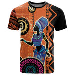 African Woman In Ethnic Dress T shirt Ethnic Geometric Patterns