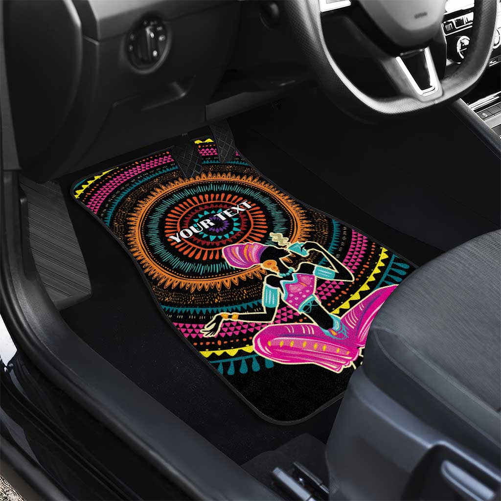 Personalized Africa Car Mats Beautiful Black Woman