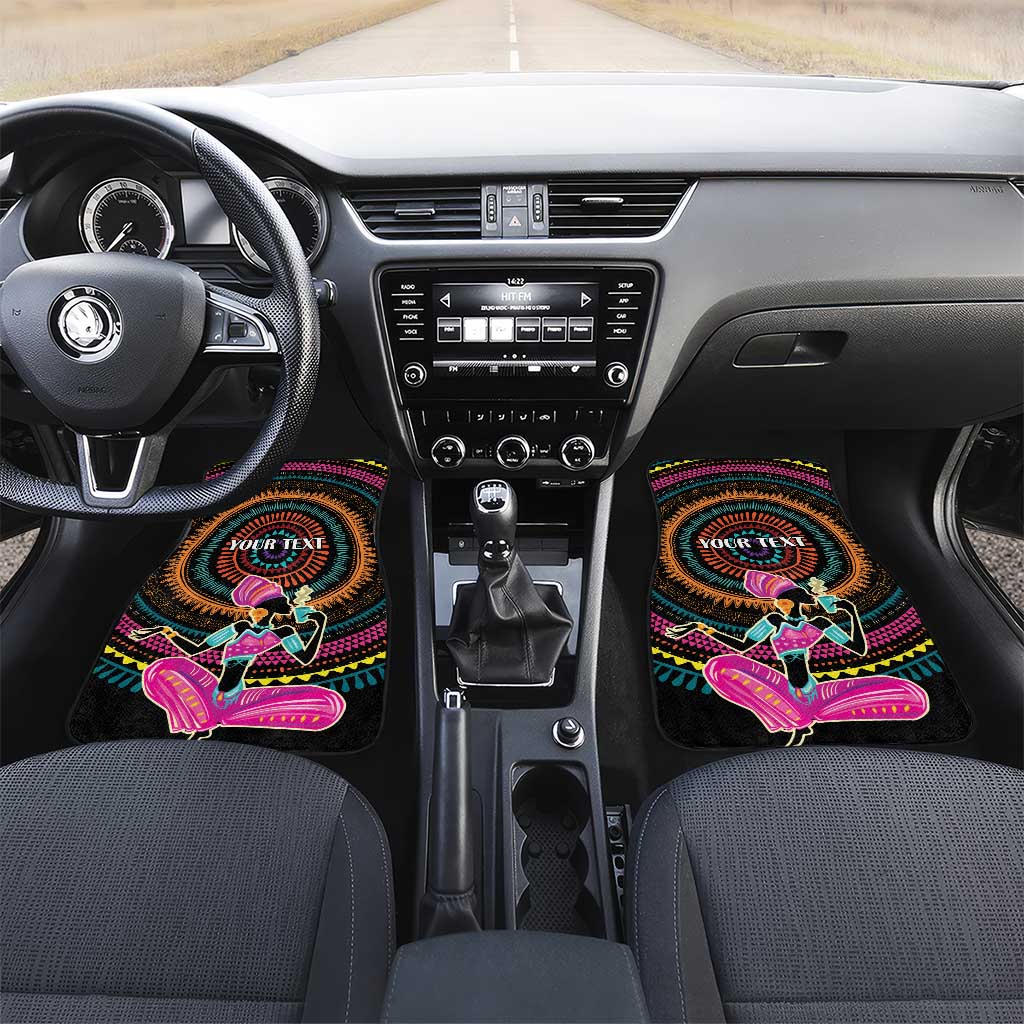 Personalized Africa Car Mats Beautiful Black Woman