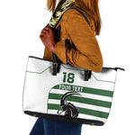 Custom Zimbabwe Sables Rugby Leather Tote Bag Go Champion - African Pride