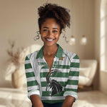 Custom Zimbabwe Sables Rugby Women Casual Shirt Go Champion - African Pride