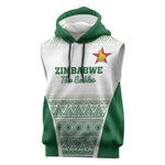 Custom Zimbabwe Sables Rugby Sleeveless Hoodie African Patterns - African Pride