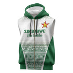 Custom Zimbabwe Sables Rugby Sleeveless Zip Hoodie African Patterns - African Pride