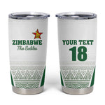 Custom Zimbabwe Sables Rugby Tumbler Cup African Patterns - African Pride