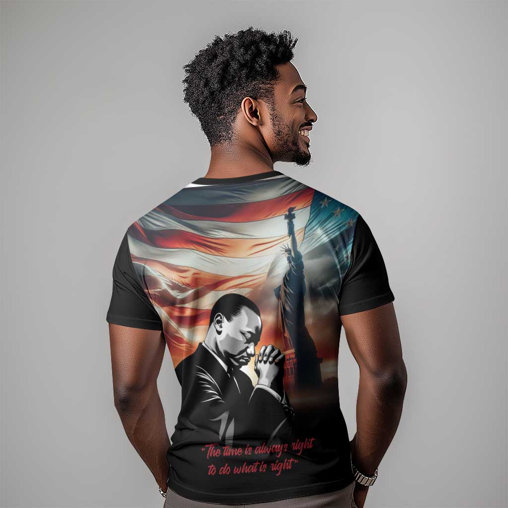 Happy MLK Day T shirt Black Americans Leaders I Have a Dream