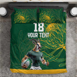 Rugby South Africa Champion Custom Bedding Set Springboks Mascot - African Pride