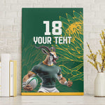 Rugby South Africa Champion Custom Canvas Wall Art Springboks Mascot - African Pride