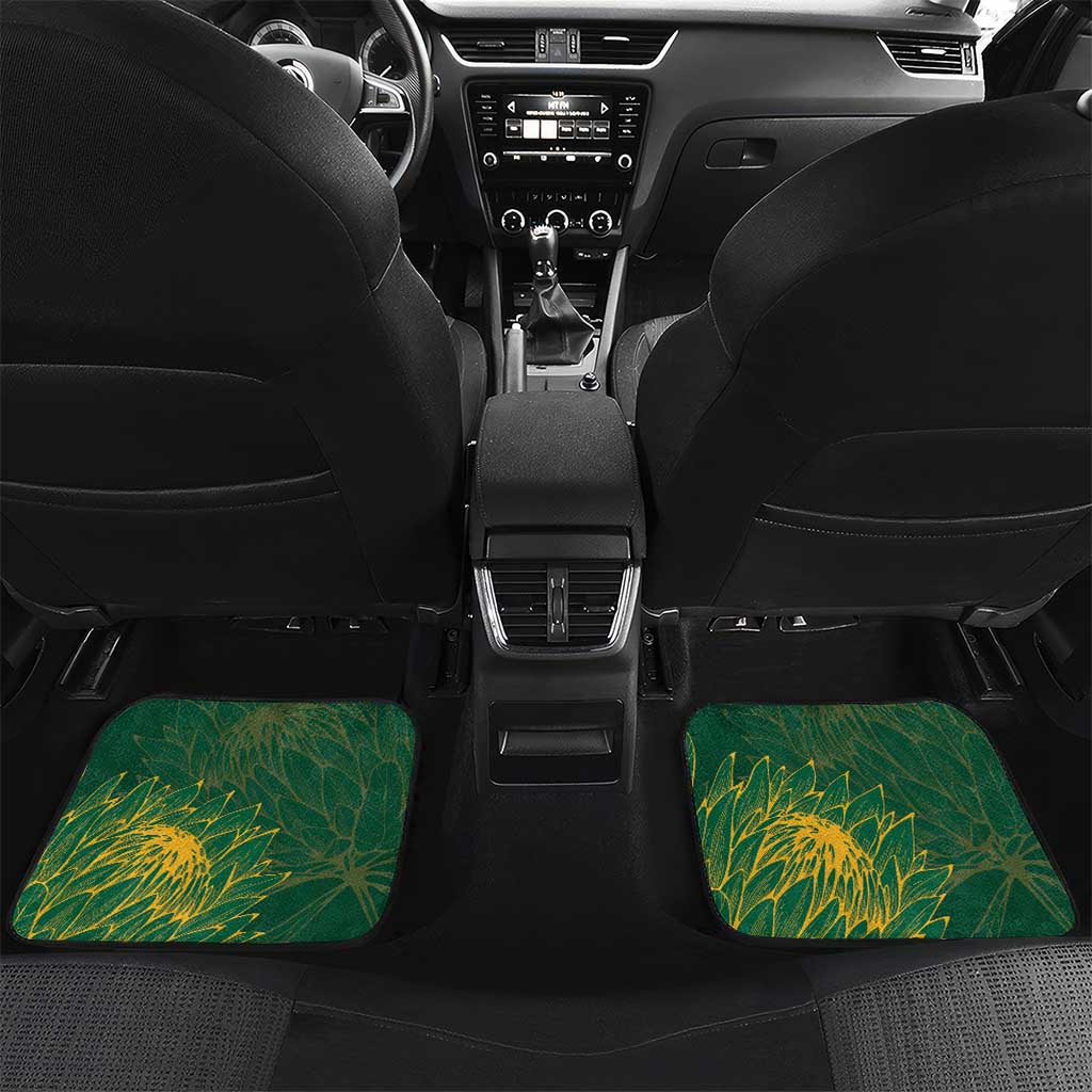 Rugby South Africa Champion Custom Car Mats Springboks Mascot - African Pride