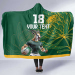 Rugby South Africa Champion Custom Hooded Blanket Springboks Mascot - African Pride