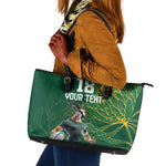 Rugby South Africa Champion Custom Leather Tote Bag Springboks Mascot - African Pride