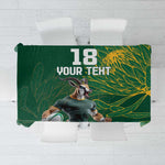 Rugby South Africa Champion Custom Tablecloth Springboks Mascot - African Pride