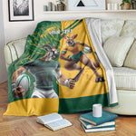 South Africa Australia Rugby Champion Personalized Blanket Springboks Wallabies Mascot - African Pride