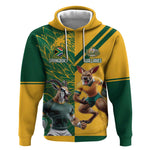 South Africa Australia Rugby Champion Personalized Hoodie Springboks Wallabies Mascot - African Pride