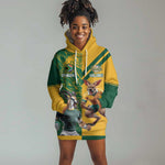 South Africa Australia Rugby Champion Personalized Hoodie Dress Springboks Wallabies Mascot - African Pride