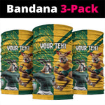 South Africa Australia Rugby Champion Personalized Neck Gaiter Springboks Wallabies Mascot LT18