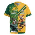 South Africa Australia Rugby Champion Personalized Rugby Jersey Springboks Wallabies Mascot - African Pride