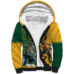 South Africa Australia Rugby Champion Personalized Sherpa Hoodie Springboks Wallabies Mascot - African Pride