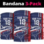 Cape Verde Football Pride Custom Neck Gaiter Tubaroes Azuis Champion - African Pride