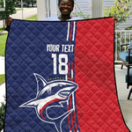 Cape Verde Football Pride Custom Quilt Tubaroes Azuis Champion - African Pride
