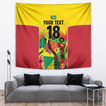 Custom Guyana Football Pride Tapestry Golden Jaguars Go Champion - Yellow - African Pride