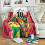 Custom Guyana Football Pride Blanket Golden Jaguars Go Champion - White - African Pride