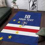 Cape Verde Football Go Champion Custom Area Rug Sporty Style - African Pride