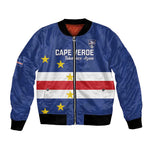 Cape Verde Football Go Champion Custom Bomber Jacket Sporty Style - African Pride