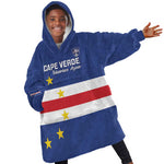 Cape Verde Football Go Champion Custom Kid Wearable Blanket Hoodie Sporty Style - African Pride