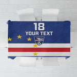 Cape Verde Football Go Champion Custom Tablecloth Sporty Style - African Pride