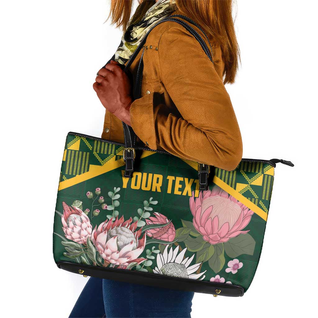 Personalized South Africa With Afro King Protea Garden Flag Kente Patterns LT18