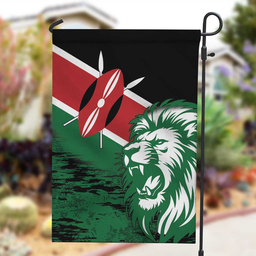 Afro Kenya Lion Head Garden Flag Flag Style