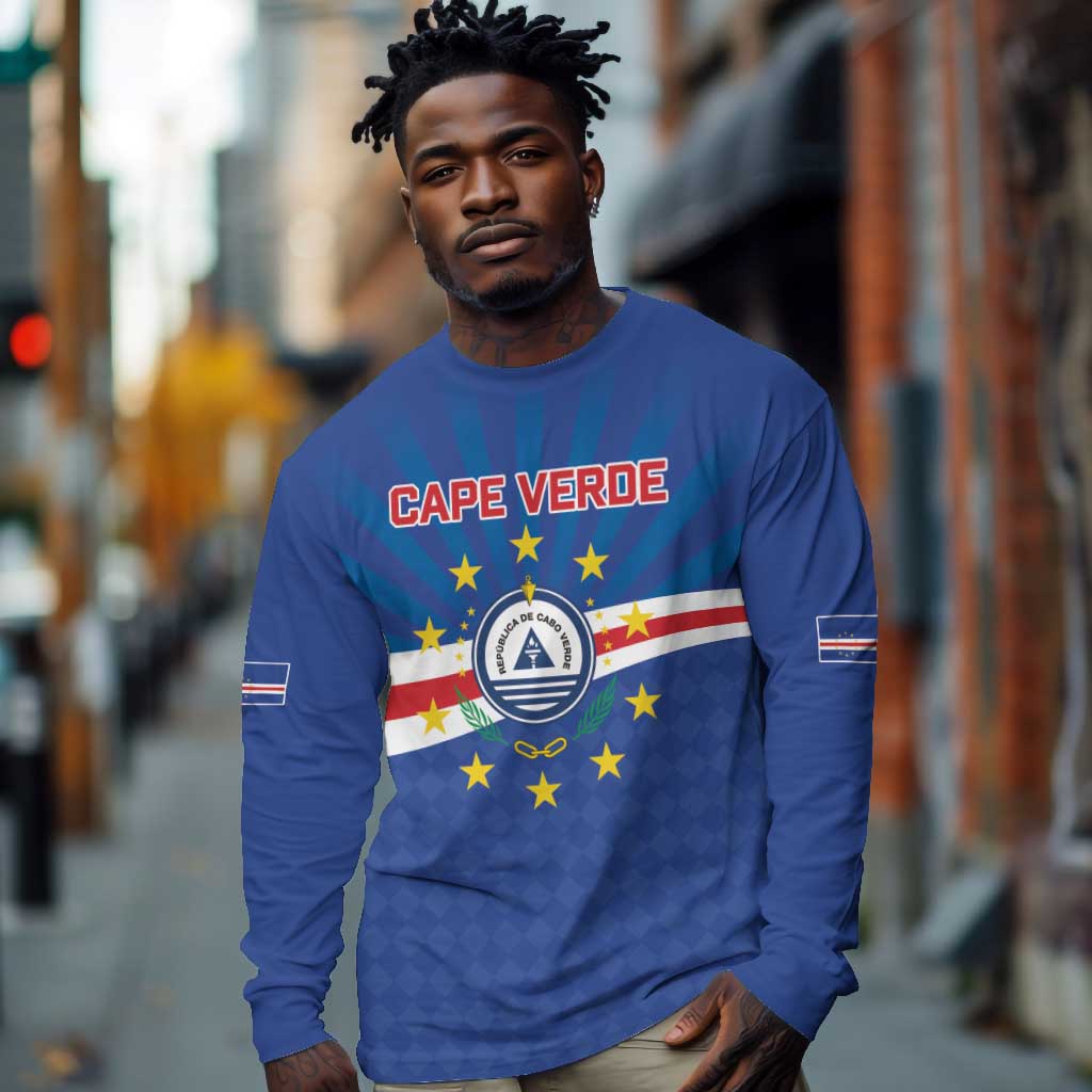 Cape Verde Football 2026 Long Sleeve Shirt Historic First World Cup Appearance - African Pride